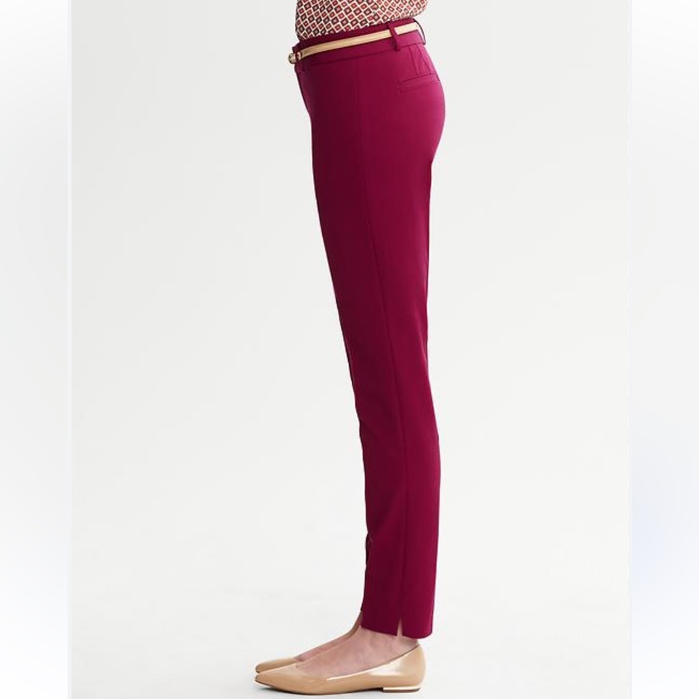 Banana republic Sloane fit ankle work pant pink berry 2short